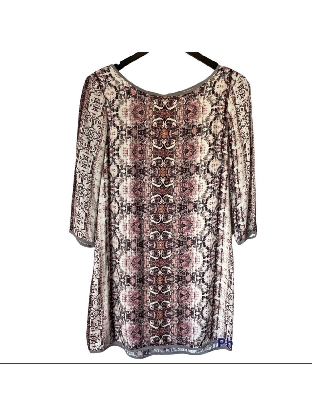 LAVENDER BROWN Snake Print 3/4 Sleeve Dress Small